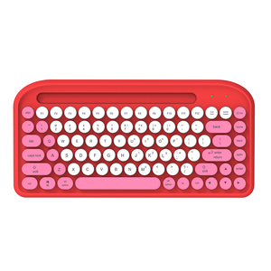Keywin New Stylish Waterproof Retro Round <strong>Key</strong> Multi-<strong>color</strong> Multimedia <strong>Colored</strong> <strong>Wireless</strong> <strong>Keyboard</strong>