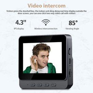 <strong>Home</strong> Security Video Door Phone <strong>Intercom</strong> <strong>System</strong> Wireless Doorbell Video Camera With 4.3in Screen <strong>for</strong> Real Time Monitoring - Product Image 4