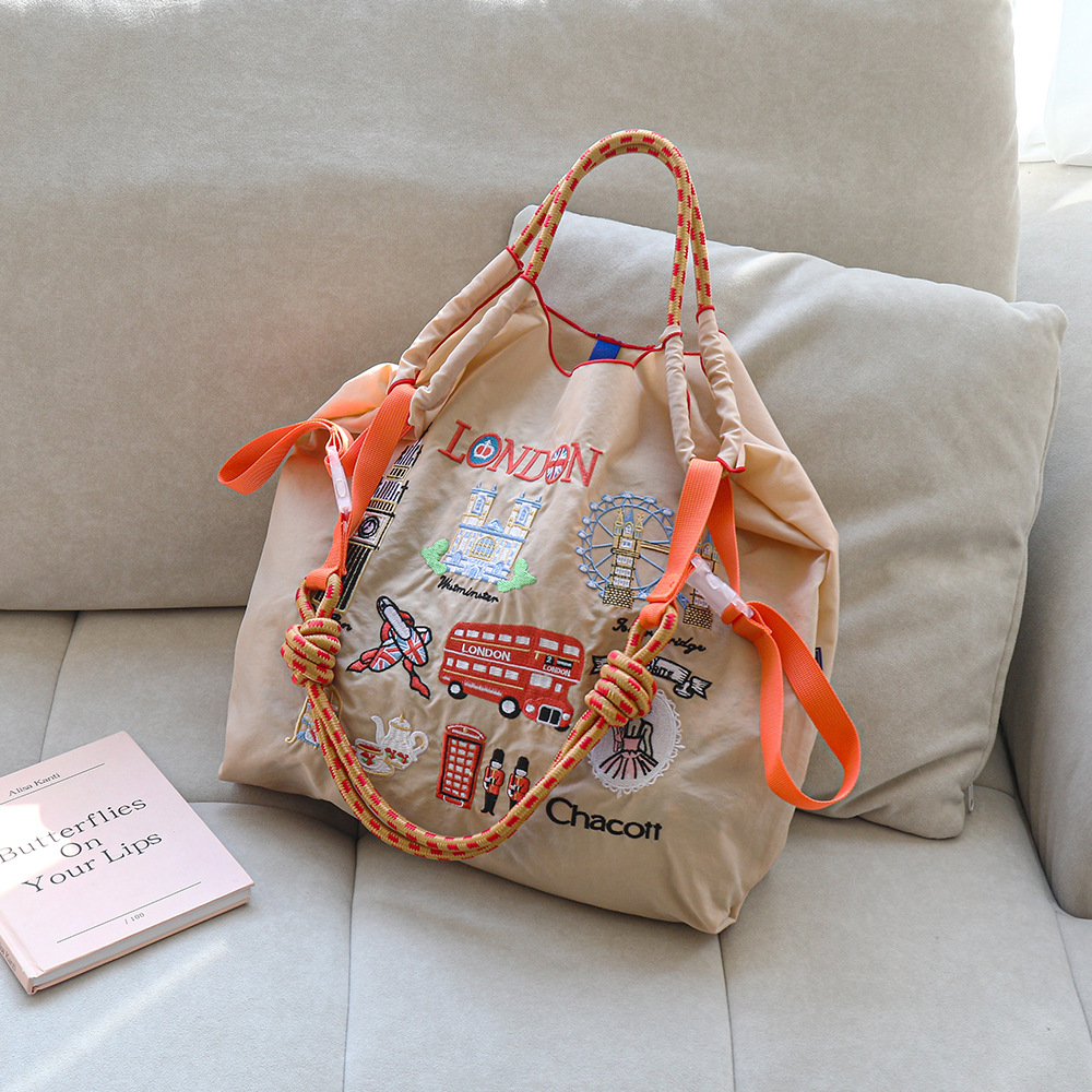 Beige-london city-without shoulder straps-large size