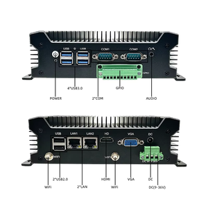 OEM ODM Fanless Industrial Mini PC Embedded PC Industrial PC con Win7/8/10 Intel 6th a 13th Gen I7 I5 I3 Dual GbE LAN