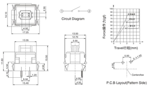 FOSEN 2Pin Taktsc halter für Computer /Laptop Druckknopf Tastatur taste PG155B02 - Product Image 3