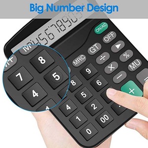 12 Digits Electronic Calculator Solar Calculator Dual Power Supply Calculator for Home Office School Financial <strong>Accounting</strong> <strong>Tools</strong> - Product Image 5