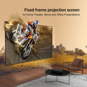 100&quot; 16:9 <strong>Fixed</strong> <strong>Frame</strong> <strong>Screen</strong> 4k Hd Alr Projector <strong>Screen</strong> Wall Mounted Metal 1cm Narrow <strong>Frame</strong> Anti Light Projector <strong>Screen</strong> - Product Image 3