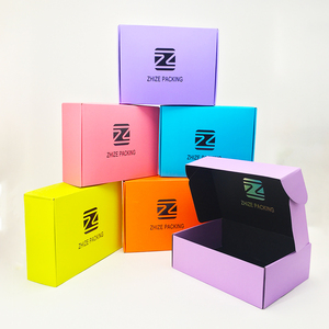 粉色礼品盒牛皮纸盒带盖礼品制作立方体纸杯蛋糕盒易于组装，适合派对