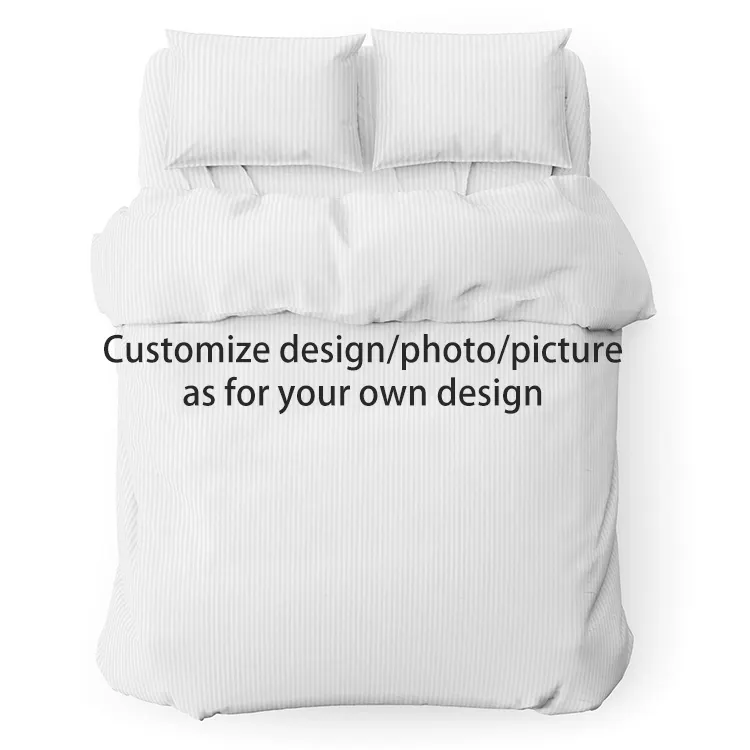 Conjunto de cama 100% poliéster GSM110 capas de edredom tamanho queen best price lençóis 3d designer direto da fábrica
