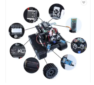 Sıcak tankı Robot kiti ultrasonik engel kaçınma Robot NRF2401 açık kaynak 328p kablosuz jest kumandalı Tank Robot kiti IED