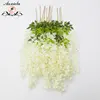 Hotsale Artificial Orchid Sream Flower, Real Touch Cream Silk Flower for Home Wedding Decoration Wall Hanging Flower