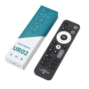 UGOOS UR02 BT telecomando vocale con giroscopio di ricambio per Ugoos AM8 AM6B X4 X4Q TOX3 TOX4 Android TV Box per Google Home - Product Image 4