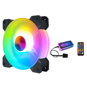 6Pin RGB PC Fan 120mm soğutma soğutucu Fan için denetleyici ile bilgisayar kasası kasa sessiz oyun soğutucu - Product Image 1