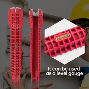 8-IN-1 kırmızı çok fonksiyonlu kaymaz musluk lavabo yükleyici su boru soket anahtarı - Product Image 4