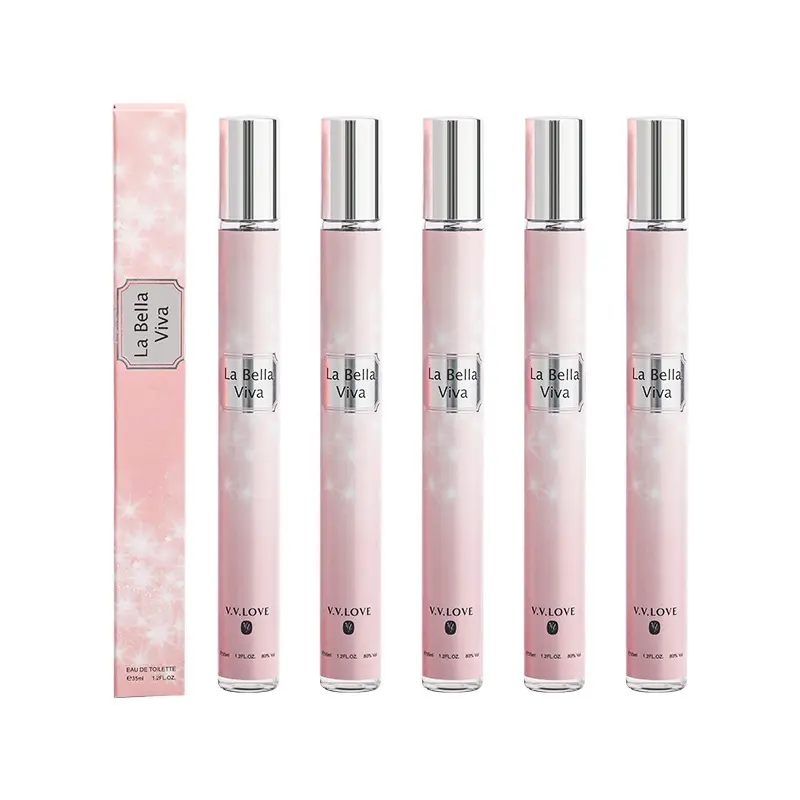 Nieuwe Ontwerper 35Ml Origineel Merk Mini Bloemen Body Spray Tube Pocket Parfum Voor Vrouwen