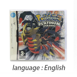Pokemoned NOE UKV almanca İngilizce dil Platin Edition plastik Shell kılıf Nintendo DS 3DS 2DS oyunlar ve kartlar için - Product Image 4