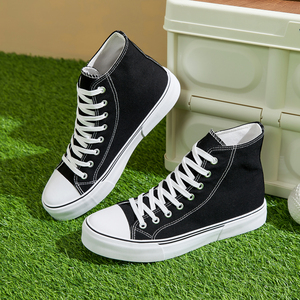 2025 mùa xuân phong cách ren lên cao TOP giày vải chất lượng cao chất lượng cho nam giới phụ nữ tùy chỉnh giá rẻ vải - Product Image 5