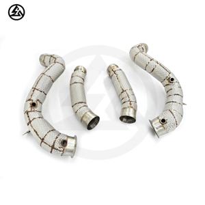 Nhanh chóng vận chuyển csz Racing downpipe cho Mercedes-Benz C63 c63s W205 AMG M177 4.0t downpipes với lá chắn nhiệt hệ thống ống xả - Product Image 5