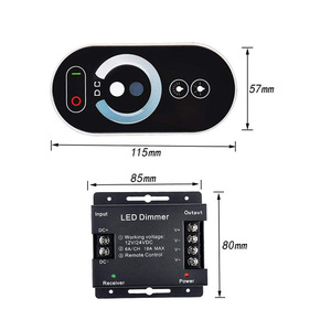 PWM DC12V 24V 18A переключатель беспроводного управления яркостью с сенсорным радиочастотным пультом дистанционного управления светодиодный диммер для светодиодной ленты - Product Image 2