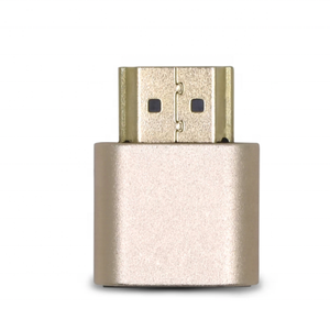 Adaptador emulador de pantalla Virtual <span class=keywords><strong>VGA</strong></span> HD MI 4K, Compatible con DDC Edid 1080P, para tarjeta de vídeo dorada/negra - Product Image 3