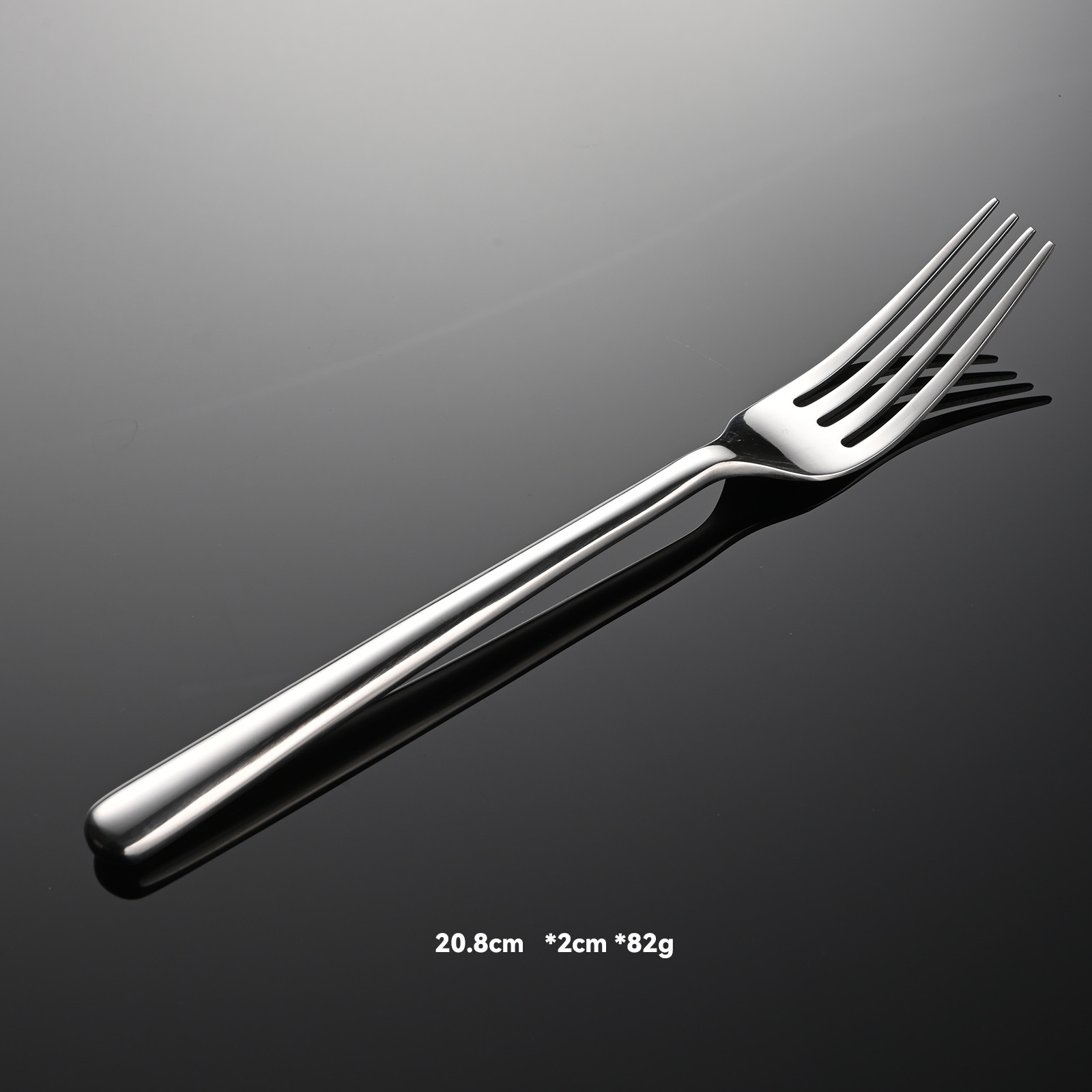 dinner fork silvery