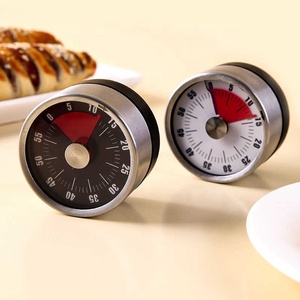 Timer in acciaio inossidabile da cucina Timer meccanico conto alla rovescia promemoria di gestione del tempo con magnete di aspirazione di cottura sveglia - Product Image 3