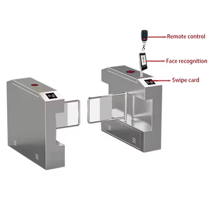 Automatic Swipe Card Access Control for Door <strong>Entry</strong> Pass System Swing Barrier Gate with Qr Code Reader Speed Gate Access Control