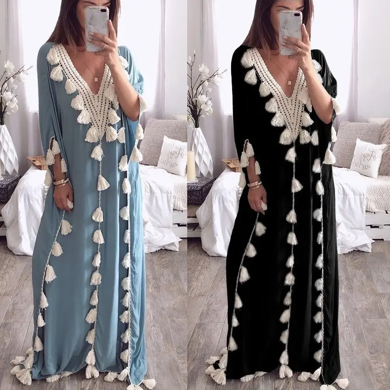 Damen Abendkleider Kaftans Anzüge Teenager Aufwändige London Abaya Robe Dubai Marok kanis cher Kaftan Muslim Langes Maxi kleid