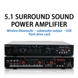 Ktv Home Theatre System 2 Mics <strong>Input</strong> Speaker Mixer Professional <strong>Audio</strong> Stereo Power <strong>Amplifier</strong> Board LDZS 5.1 Channel Nobsound - Product Image 2
