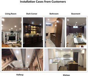 5 inç 12W ETL ROHS kare gömme yüzey veya gömülü delik ve CCT ayarlanabilir akıllı Led Panel AYDINLATMA - Product Image 6