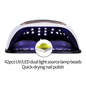 Blueque V3 168 Wát Chất lượng cao High Power UV LED Nail đèn với biểu tượng tùy chỉnh ABS nhựa cho chữa Gel đánh bóng - Product Image 4