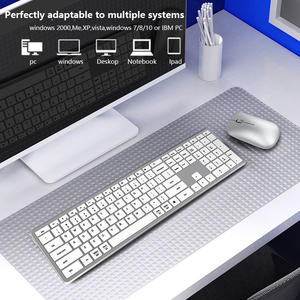 Teclado multidispositivo ultrafino recargable por Bluetooth de modo dual para Mac Scissors Silent 2,4G teclado y ratón inalámbricos - Product Image 3
