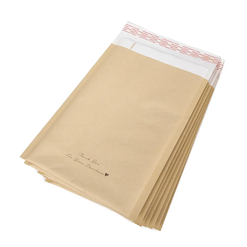 紙袋プラスチック封筒メーラークラフトバブル封筒9x12クラフトメーラーA4高品質低価格クラフトブラウンISOリサイクル可能