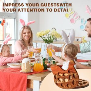 Dùng Một Lần Trứng Quay Khay Dùng Một Lần Nhựa Khay Trứng Với Gỗ Kết Thúc Bằng Gỗ Khay Cho Cắt Khối - Product Image 4