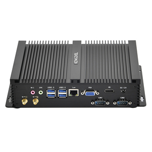 US Stock Industrial Fanless Mini PC, I7 11th Gen (4.7GHz), 16GB DDR4/512GB NVMe, 4K UHD Dual <strong>Display</strong>, 2xRS232 COM - Product Image 3