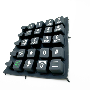 Teclado electrónico personalizado OEM con botones pulsadores, serigrafía de electrodomésticos, teclados de goma de silicona, teclado con interruptor de membrana - Product Image 1