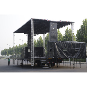 Palco mobile in lega di alluminio, adatto per fasi di nozze e fasi di festa, torre di linea integrata e sistema audio - Product Image 5