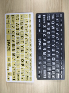 Teclado de ordenador personalizado con letras grandes, teclado Delgado inalámbrico con Bluetooth, diseño en varios idiomas para personas mayores - Product Image 4