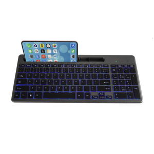 Teclado mágico de gama alta de nueva versión con interruptor de tijera retroiluminado LED 2,4G Interfaz inalámbrica BT teclado de computadora dividido en inglés - Product Image 1