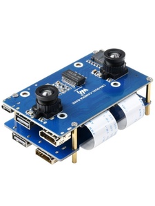 Binocular <strong>Camera</strong> Base Board Designed for <strong>Raspberry</strong> <strong>Pi</strong> Compute Module 4, Optional <strong>Interface</strong> Expander - Product Image 2