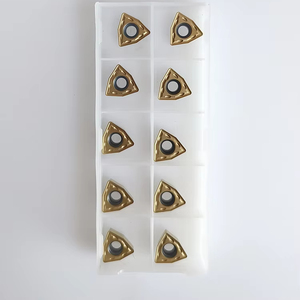 Herramientas de fresado triangular CNC, brocas de carburo de tungsteno OEM personalizables con insertos de máquina de torno de recubrimiento PVD - Product Image 2