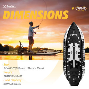 Spatium merek eksklusif Kayak memancing laut papan dayung berdiri memancing Kayak memancing perahu untuk dijual - Product Image 2