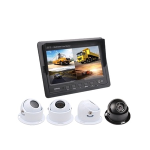 Monitor Digital de 7 pulgadas Entrada de 2-4 vías con soporte de pantalla TFT Cámara frontal y inversa para autobús Camión RV Remolque Van - Product Image 5