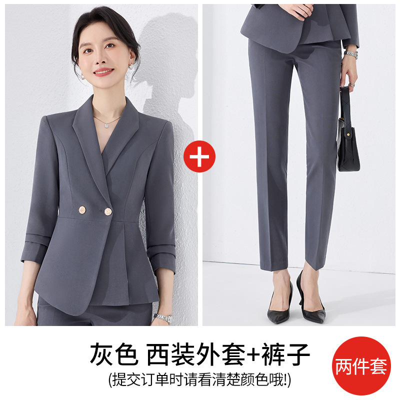 gray suit pants