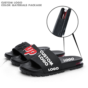 OEM özel siyah slaytlar ayakkabı Sandal PVC, özel Logo terlik erkekler düz boş Slide sandalet, terlik özel Logo Slide sandalet