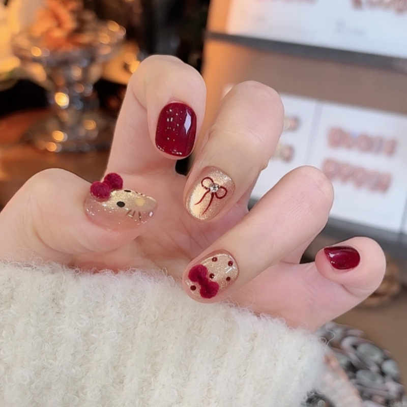 Z325 red velvet hello kitty dou dou jia