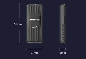 COMFAST 802.11AX 900Mbps WiFi6加密狗2.4/5ghz双频无线WiFi 6 USB适配器，带蓝牙5.3 CF-943AX - Product Image 6