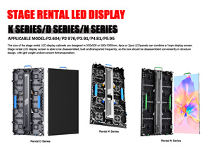 Módulo LED biodegradable respetuoso con el medio ambiente P2.6 P2.9 P3.91 Pantalla LED de alquiler Pared de video impermeable para exteriores - Product Image 5