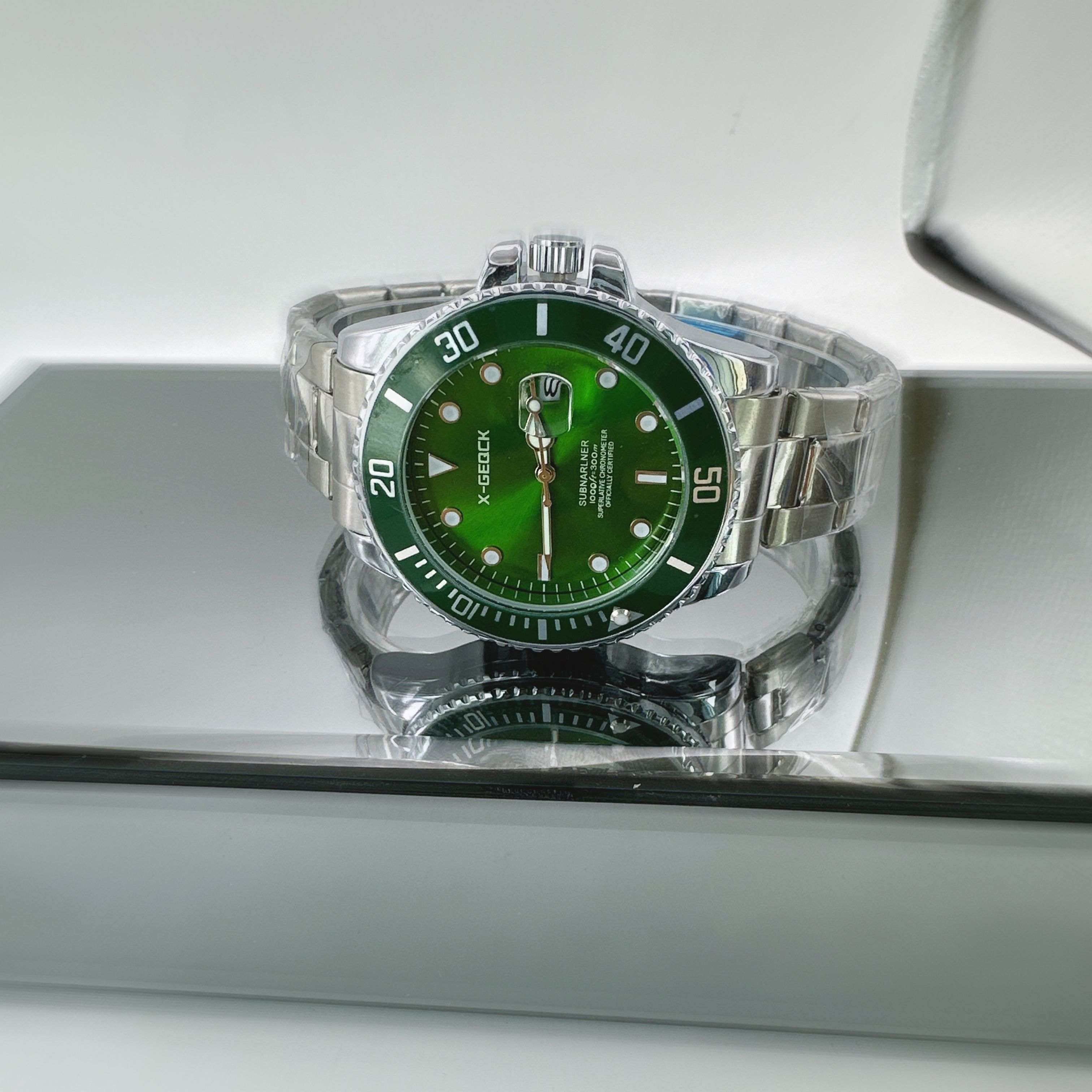 Bande d'acier verte