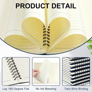 Quaderno di carta a spirale da scrivere personalizzato Journal Planner Notepad Sketchbook per regalo di promozione - Product Image 5