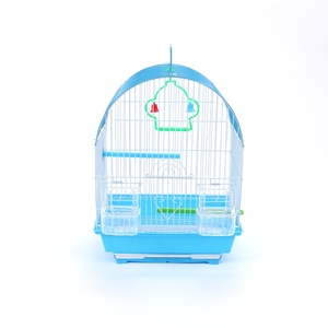 小さな鳥のためのプラスチックトレイ付き小型屋外屋内金属鉄鳥かご中国卸売輸送 - Product Image 1