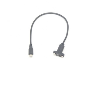 0.5m USB 2.0 mikro Usb Panel montajlı delikli c kablosu yazın - Product Image 2