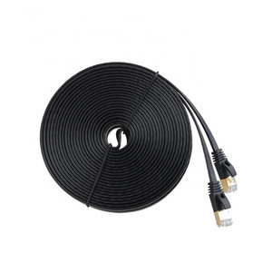 Fast Speed SFTP CAT7 Patch Cord 1m Pure <strong>Ethernet</strong> LAN Cable with Bare Copper <strong>Flat</strong> Wire Network Cable - Product Image 1