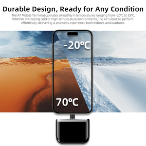 860-960mhz USB tip-c arayüzü tak ve çalıştır Android IOS cep telefonu küçük boyutlu taşınabilir OTG UHF RFID kart okuyucu telefon için - Product Image 6